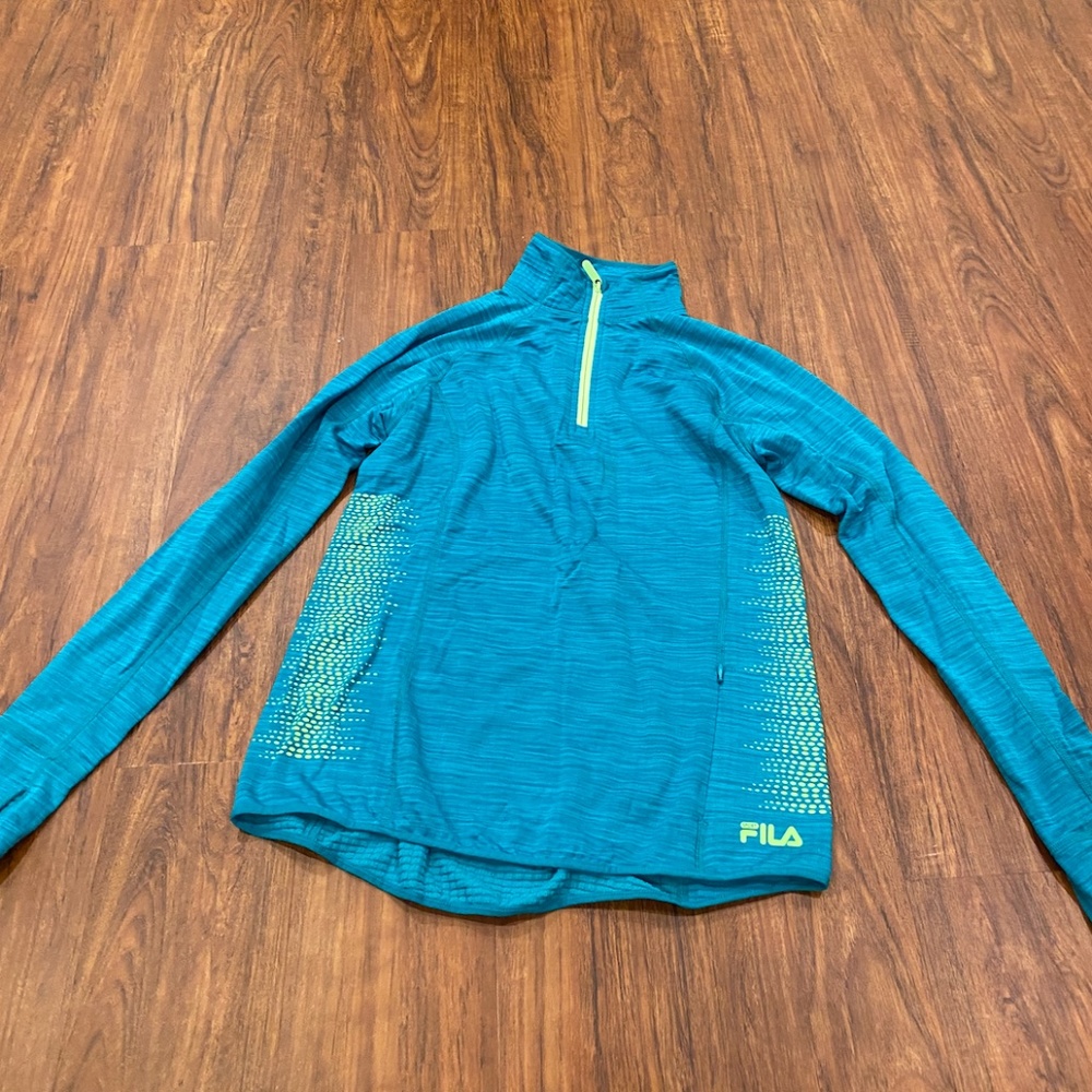 Fila workout set( quarter zip and leggings)